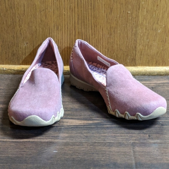 skechers women's relaxed fit bikers lamb slip on shoes black